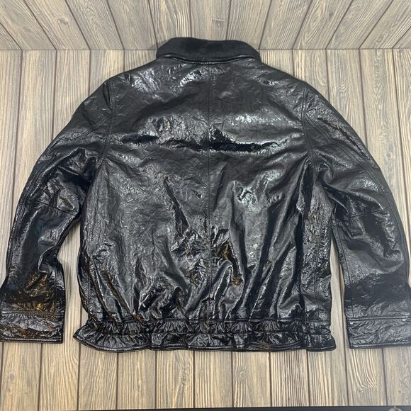 7 FOR ALL MANKIND Women Leather Jacket Biker Coat AN9335L152 Black XS Luxe Lamb - Picture 9 of 10